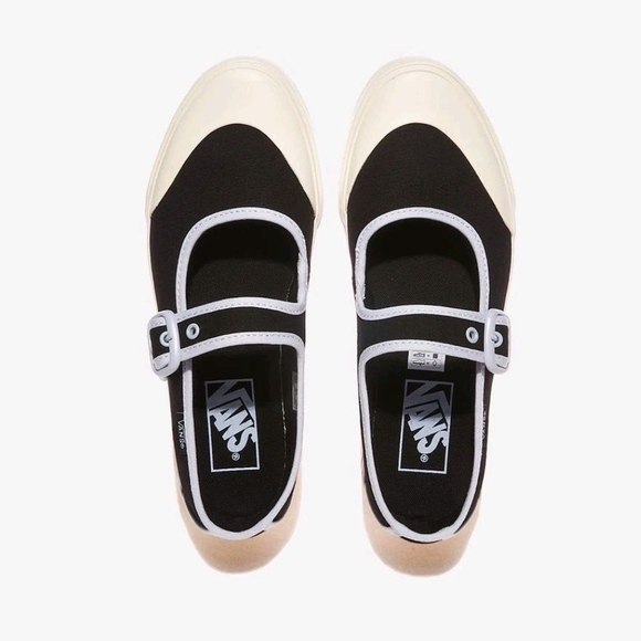 Vans Black and White Mary Jane Sneakers - Picture 4 of 6
